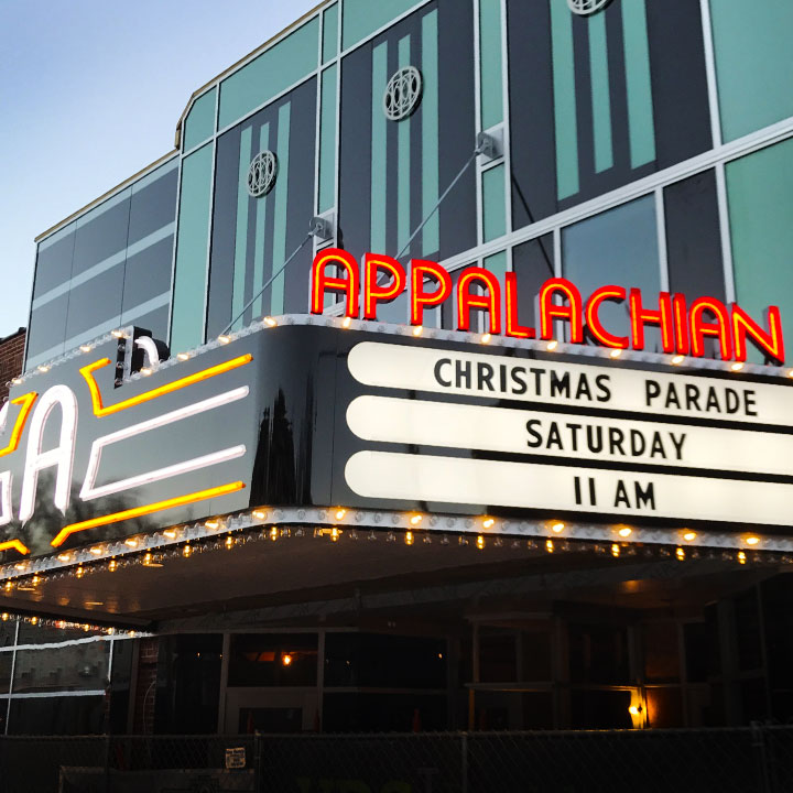 Appalachian Theater Marquee