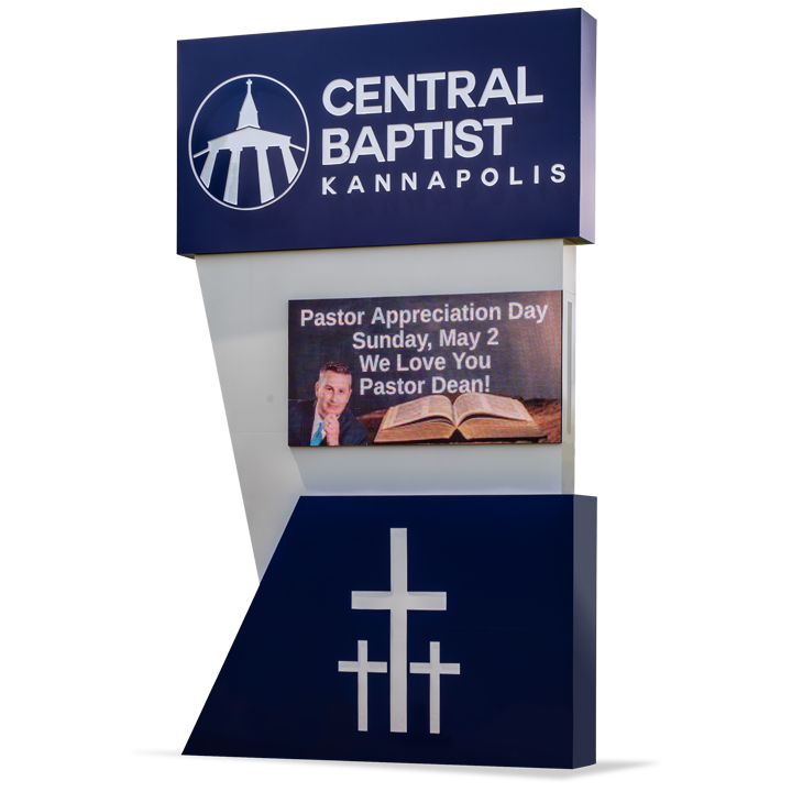 Sign_CentralBaptist_Kannapolis-KO