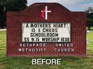 ChurchSigns_Bethpage01_Before
